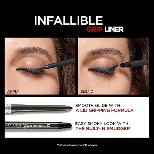 Lápiz Delineador Ojos Gel Infallible Grip Loréal Paris Blue