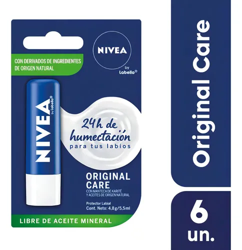Nivea Essential Protector Labial Care 4,8gr Pack X6