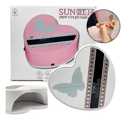 Cabina P/ Uñas Uv/led 288w Sun Bt-14 Inalambrica Recargable