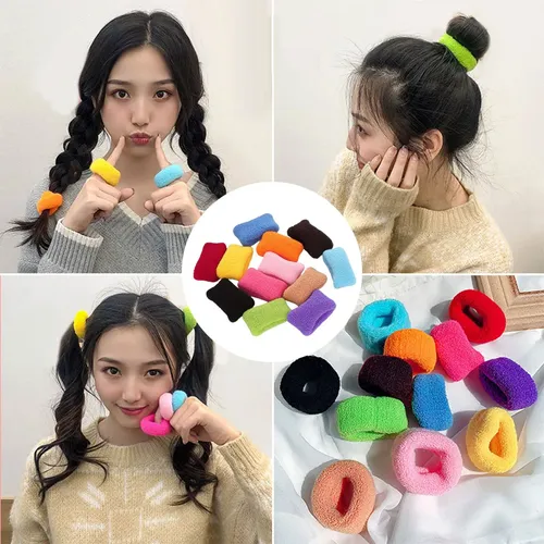 12 Cintas Para El Pelo Scrunchies Korea, Lado Ancho, 1,57 Pu