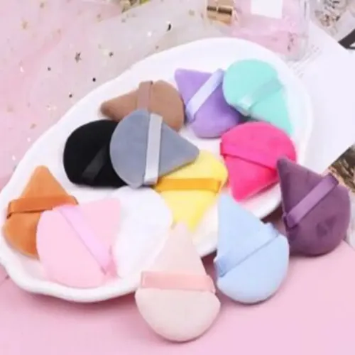 12 Esponjas Maquillaje Triangulo Veludo