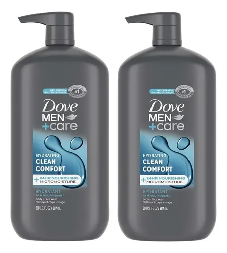 Jabón Corporal Y Facial Dove Men+care Hydrating Clean Comfor