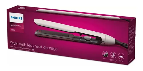 Planchita De Pelo Philips 5000 Series Bhs515/00 Blanca