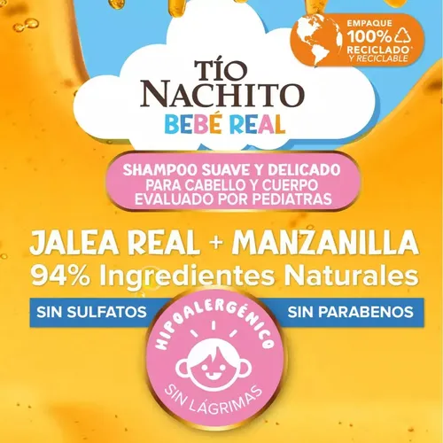 Tio Nachito BB.SH. Jalea+Manzanilla x 400 ml