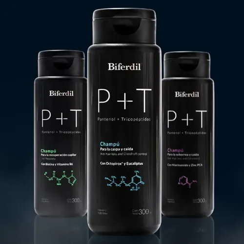 Biferdil Shampoo P+t Para Caspa Y Caida Capilar 300ml