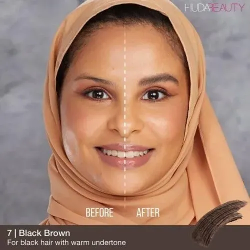 Mascara Huda Bombbrows Gel De Fibra Voluminizadora Rich Brow