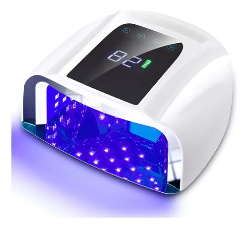 Lámpara Led Uv Recargable 96 W Secadora Profesional Inalámbr