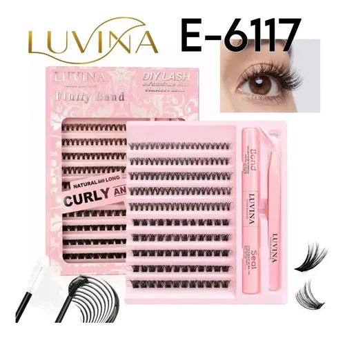 Kit Pestañas Postizas Luvina Autoadhesivas Lash Natural
