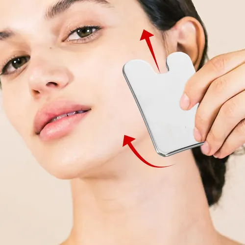 Stainless Steel Face Scraper Gua Sha Facial Massage Tool