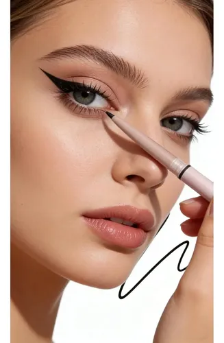 Lápiz Delineador En Gel 2-en-1 Con Brocha Integrada