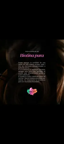Biotina Pura 1000cc Más Regalo De 250cc.anti Caída Fortalece