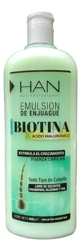 Kit Biotina Y Acido Hialuronico Fuerza Capilar Brillo Han