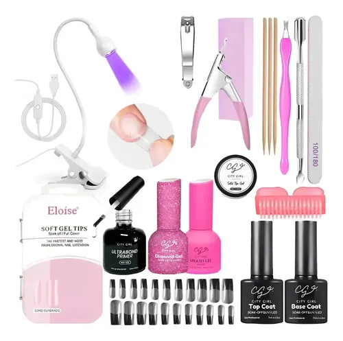 Kit Uñas Esculpidas Soft Gel Manicura Profesional Completo