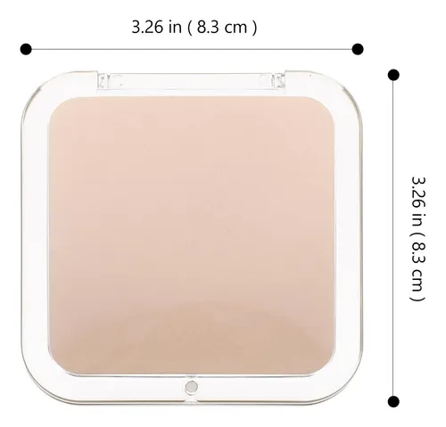 Mini Espejo De Bolsillo Aumento 10x, Compacto Y Plegable
