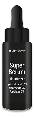 Super Serum Moisturizer Hialurónico Niacinamida Posbióticos