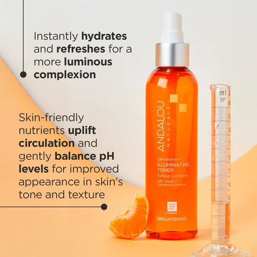 Tónico Facial Andalou Naturals Clementine Plus C 180 Ml