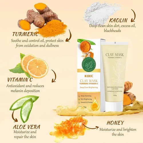 Mascarilla De Arcilla Limpiadora Profunda Con Vitamina Açafr