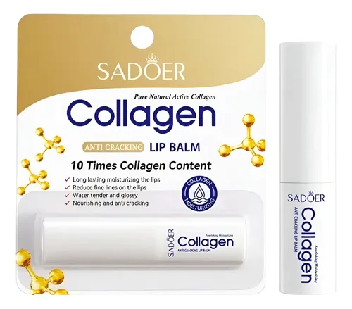 Balsamo Labial Con Colageno Reparador Humectante Hidratante