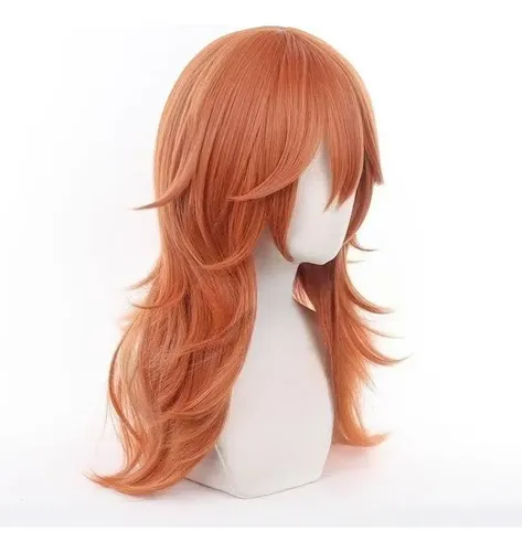 Peluca Cosplay Angel Devil Chainsaw Man Fibra Resistente Al