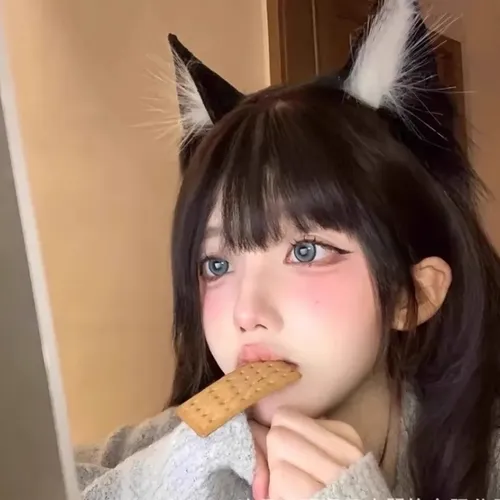 Suaves Sombreros Negros De Felpa Con Orejas De Gato Para Dis Negro