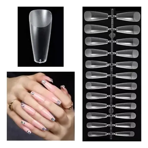 Tips Ballerina Sistema Gel Press On Caja X240pcs Ultra Fino