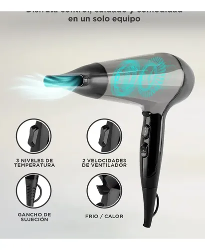 Secador De Pelo Gadnic S2100 Pro Iónico 2m Frío Calor