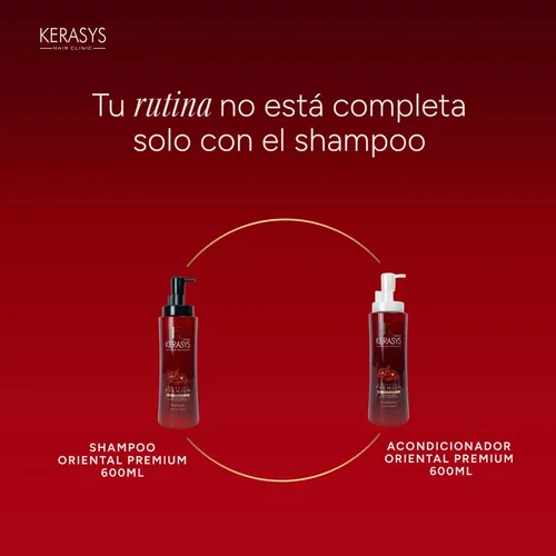 Kerasys Kit Shampoo + Acondicionador Oriental Premium 600 Ml