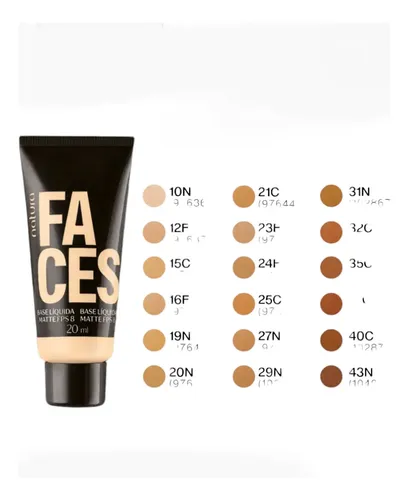Natura Faces Base Liquida Check Matte Tono 21c (21q) 25ml