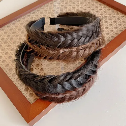 Hgw S Diadema Trenzada, 4 Piezas, Pelucas Sintéticas