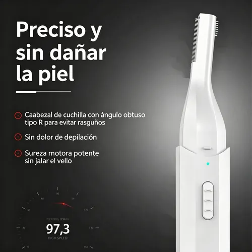 Depilador Eléctrico De Cejas, Lápiz Recortador Unisex