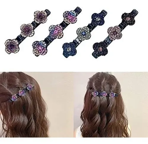 Hsa 4 Cintas For El Pelo De Tela Satinada Con Diamantes Sp