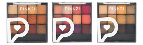 Paleta Sombras Pink21 12 Colores Matte Satinados Maquillaje