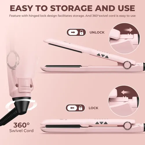 Plancha Alisadora De Pelo Miropure, Cerámica 3d, 1.5 Pulgada