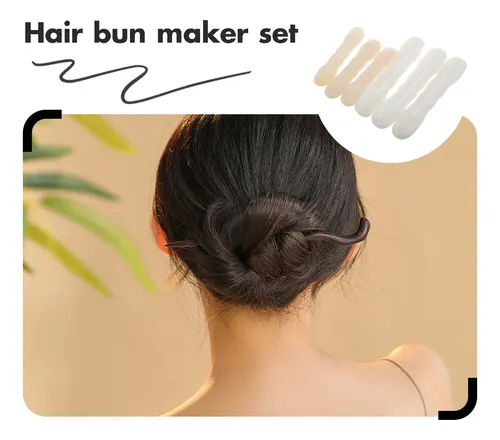 6pcs Bandas Para Hacer Moños Y Rulos Para Cabello