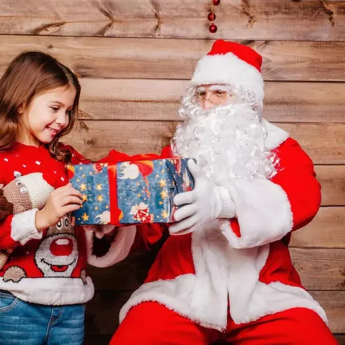 Peluca Y Barba Santa Claus Disfraz Fiesta Navidad