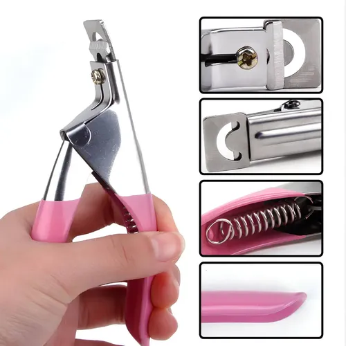 2 Pares De Cortaúñas Postizas Con Punta De Gel Para