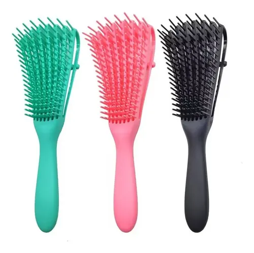 Peine Masaje Octopus Para Cabello Rizado Y Con Nudos Color