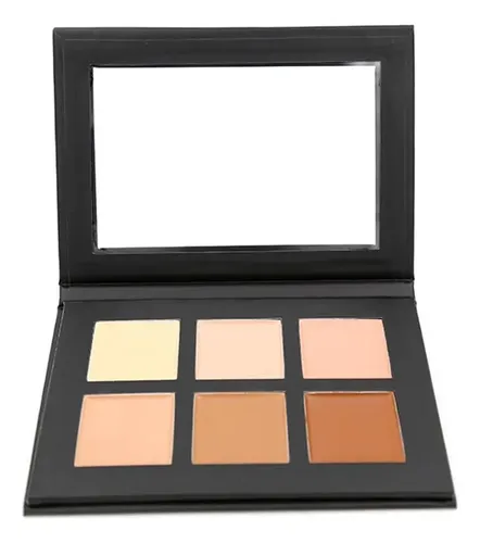 Kit Maquillaje Contorno E Iluminador Mesvol 6 Colores Medio
