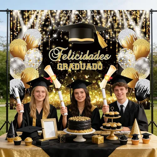 Cxro Bandera De Graduación 2026 210x150cm Fondo Para Co