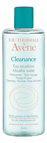 Agua Micelar Avène Cleanance Desmaquillante para Piel Grasa y con Acné 400 mL