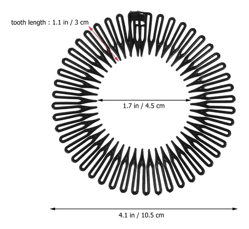 . Peine Elástico Circular Completo, 10 Unidades .