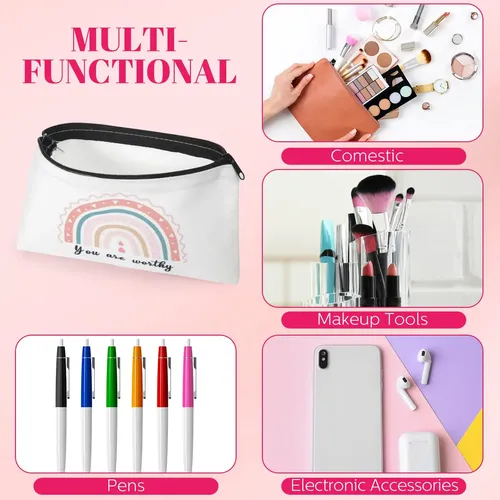 Bolsas De Maquillaje Yahenda Rainbow Canvas, 16 Unidades, Pa
