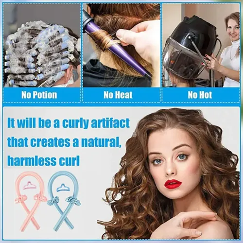 Headband With Curling Iron That Does Not Heat Up To Style Yo