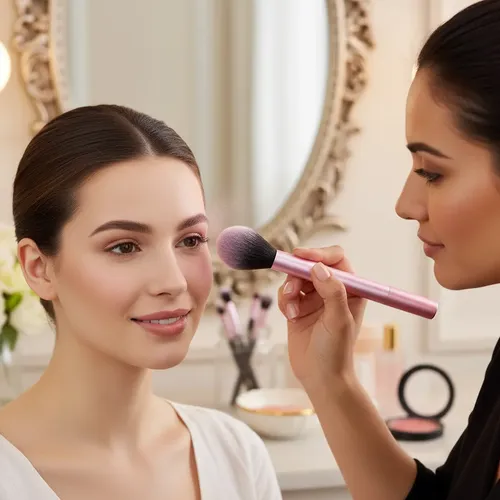 Brocha De Maquillaje Para Rubor En Polvo Generica Pelo Suelt