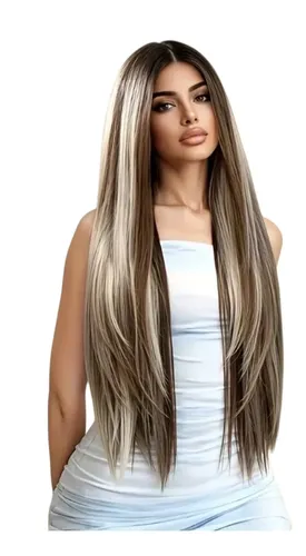 Peluca Hisan Imperceptible Lace Front 13×6 Rubia Reflejos
