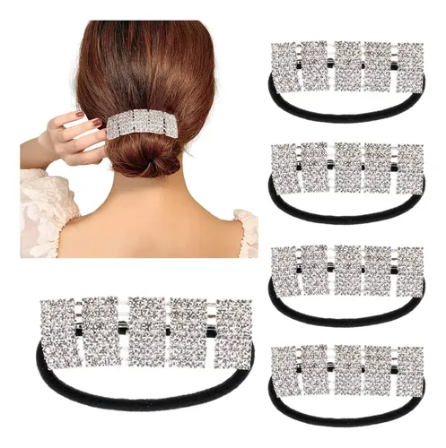 Accesorios Para El Cabello Ruihfas Coletero Con Strass X5 Pa