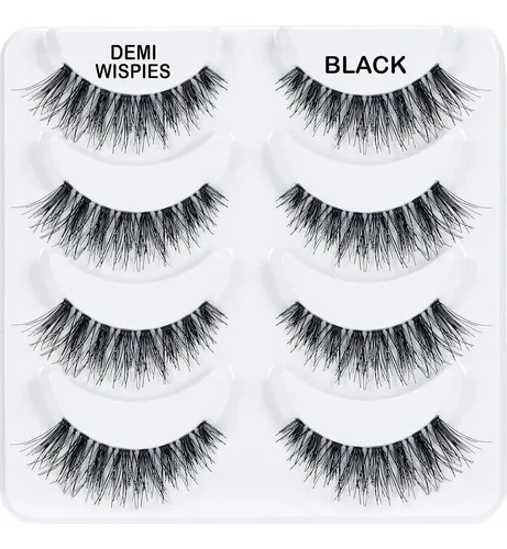 Pestañas Postizas Ardell Demi Wispies Negras Pack X3