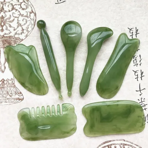 Tablero De Masaje Facial Gua Sha De Resina De Cera De Abejas