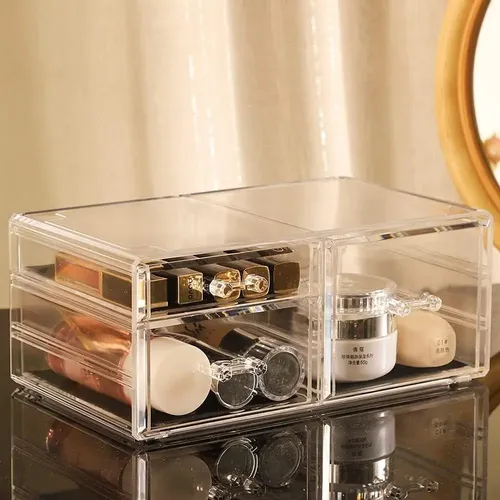 Organizador De Acrílico Maquillaje Cajones Porta Cosmético