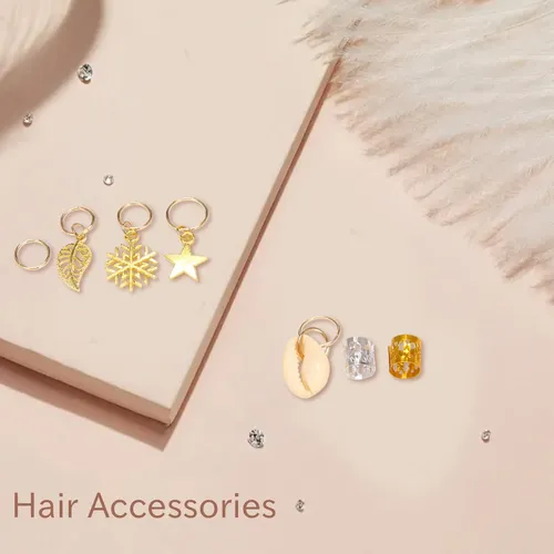 80 Piezas De Joyas Africanas Para El Cabello, Accesorios Par